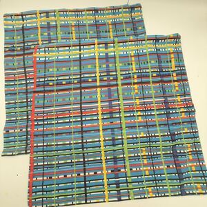 Set Of 2 IKEA Bright  multicolored Decorative Pillow Covers 19x19